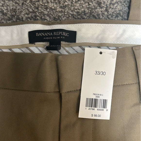 NWT Banana Republic Rapid Movement Chino Aiden Slim Fit - Picture 3 of 3